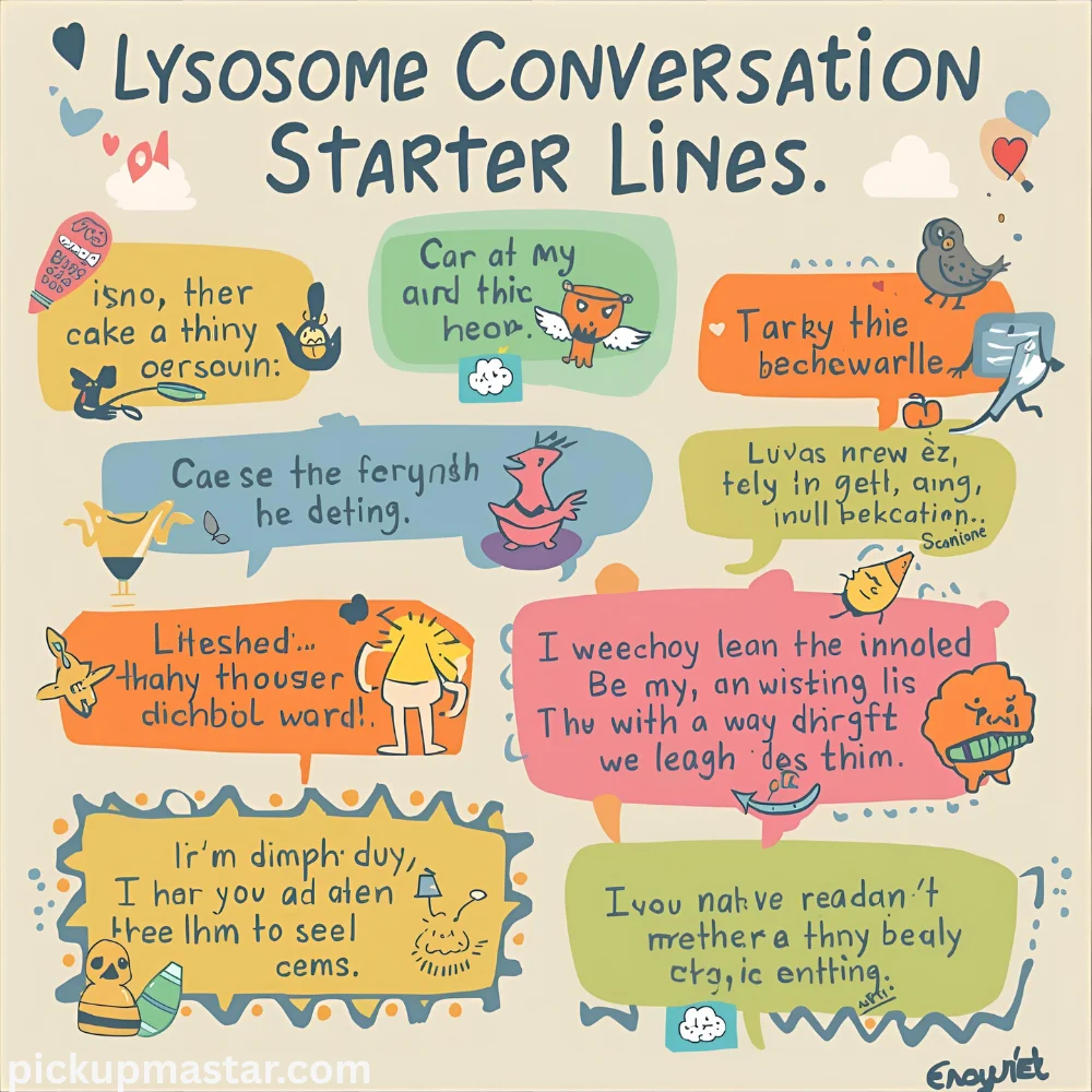 Lysosome Conversation Starter Lines: