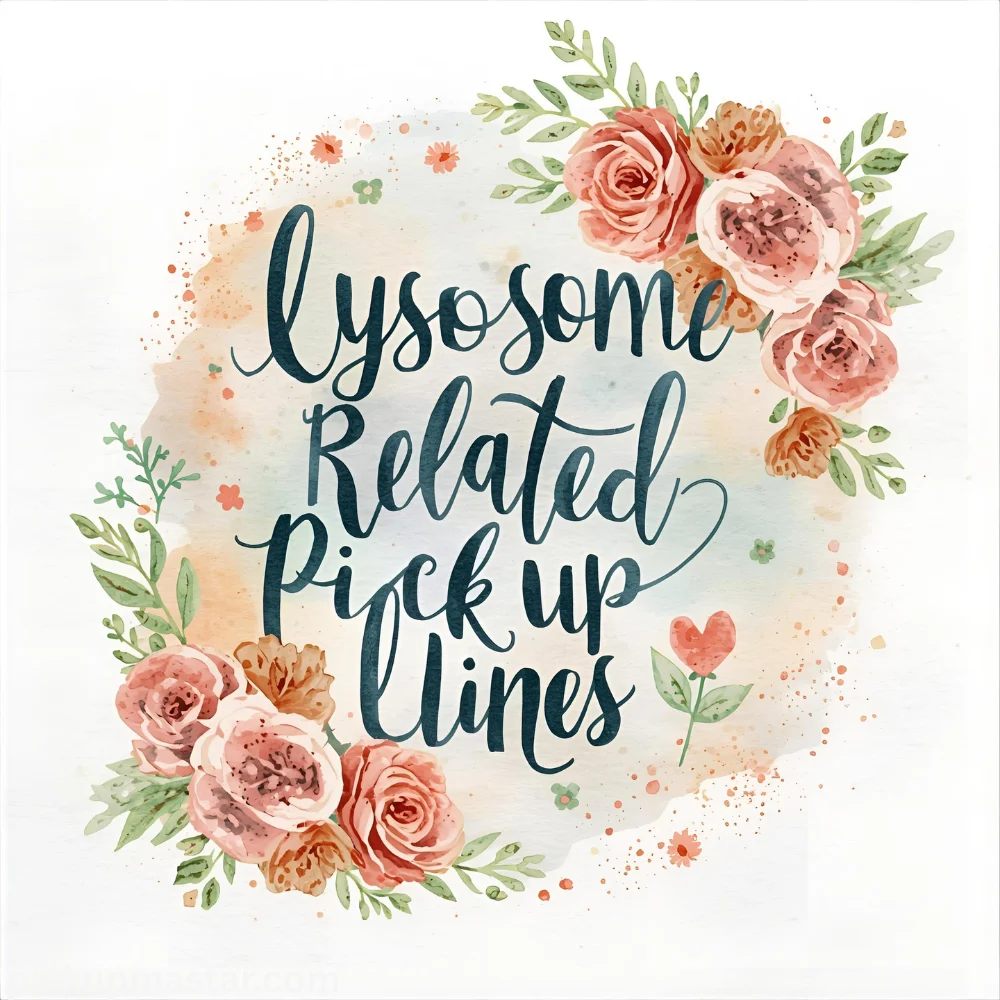 Lysosome Related Pick Up Lines: