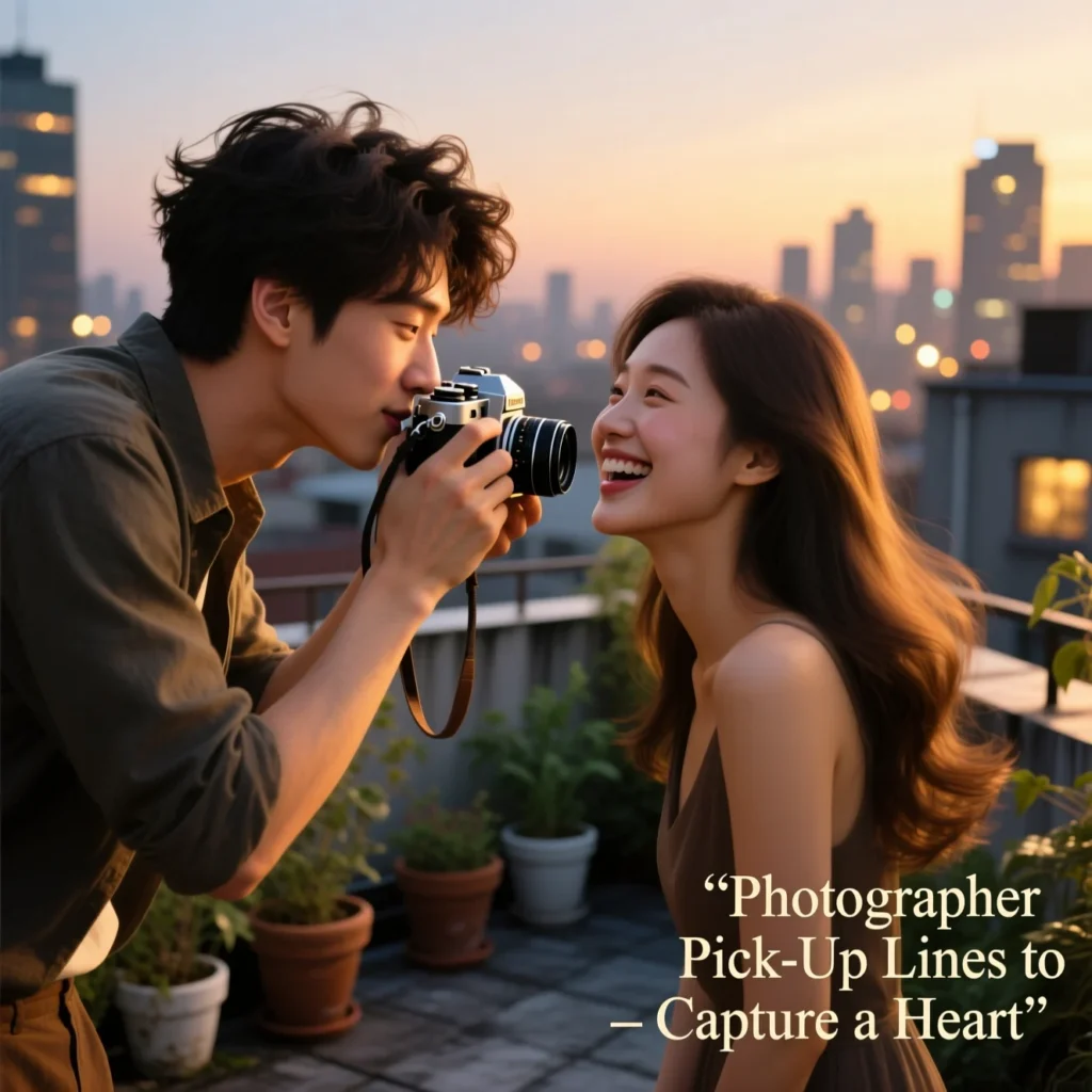 Photographer Pick-Up Lines to Capture a Heart