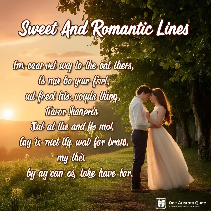 Sweet and Romantic Lines