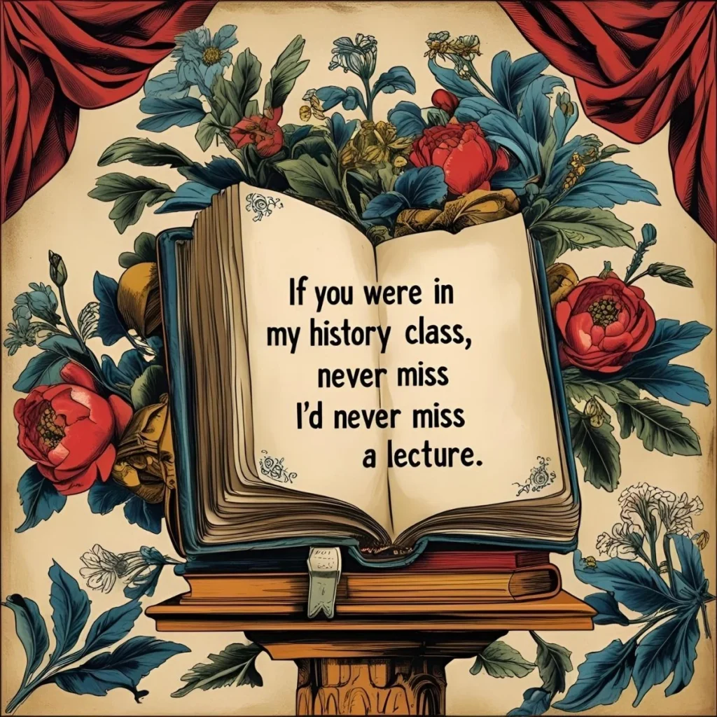Historical Pick Up Lines