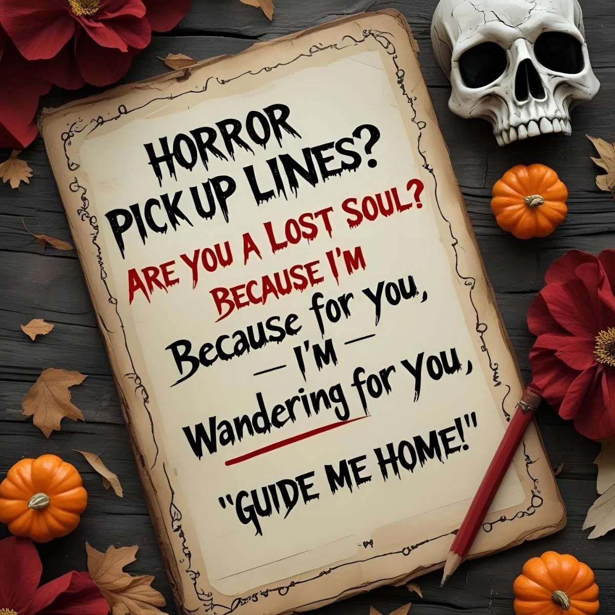Horror Pick Up Lines