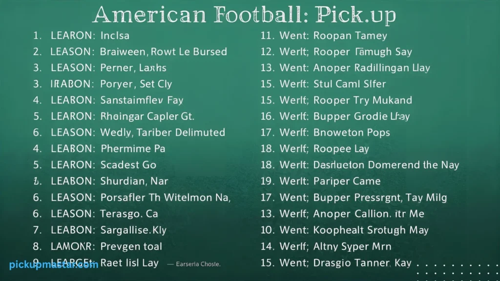 American Football Pick Up Lines