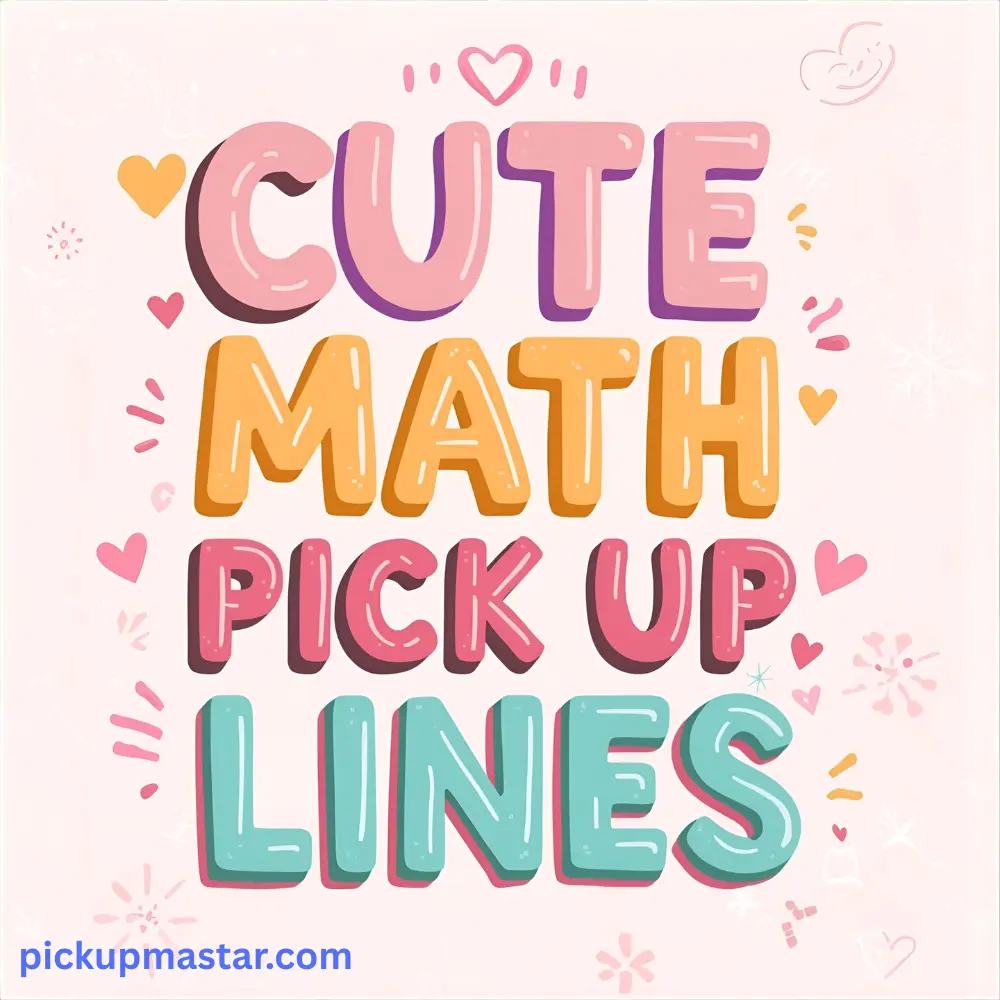 Cute Math Pick Up Lines