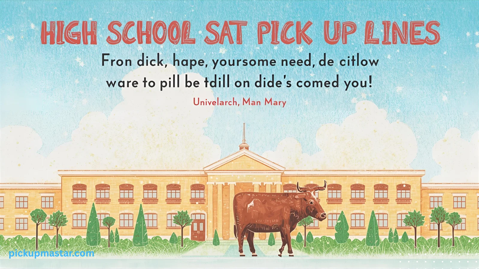 High School SAT Pick Up Lines