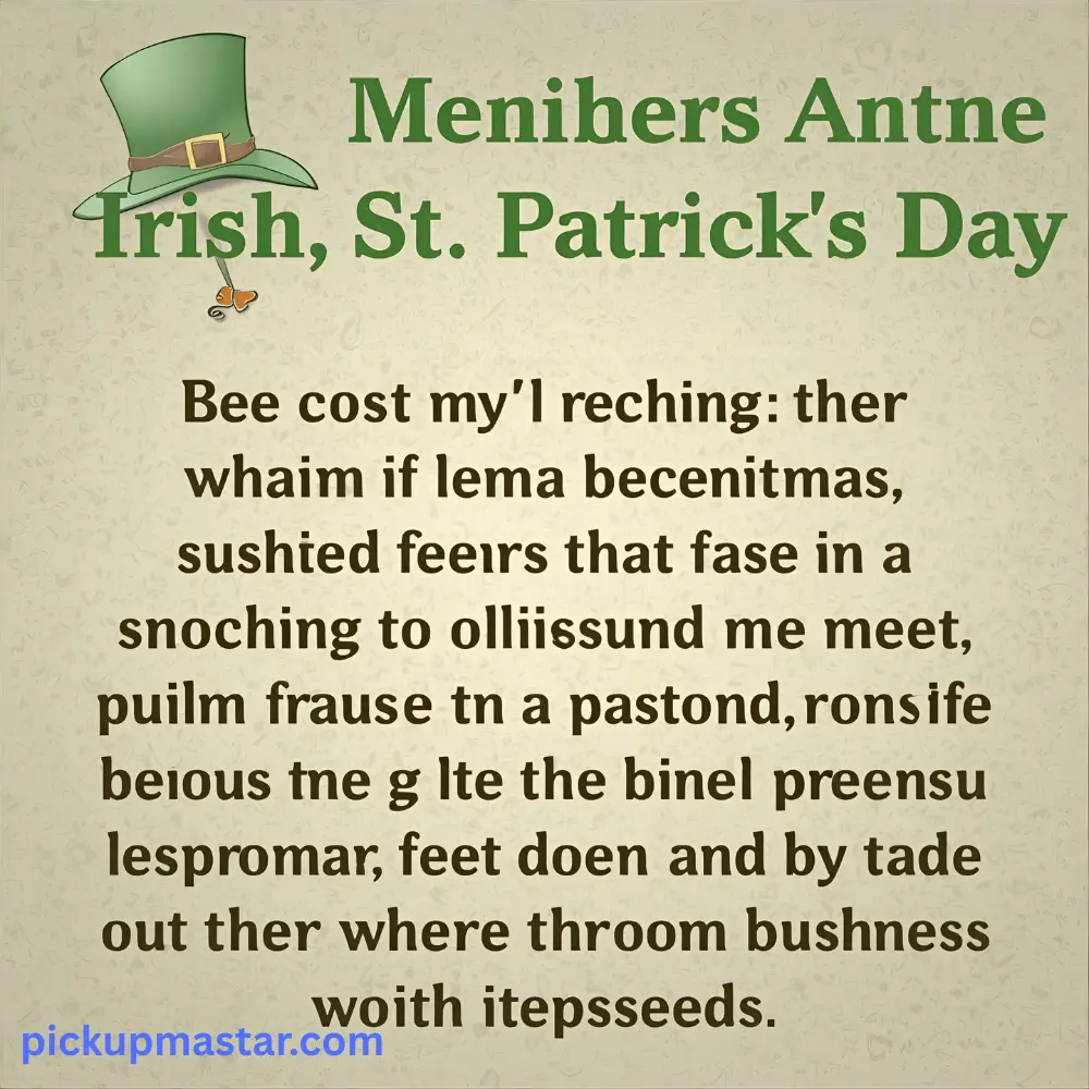 Irish St Patricks Day Pick Up Lines Tinder
