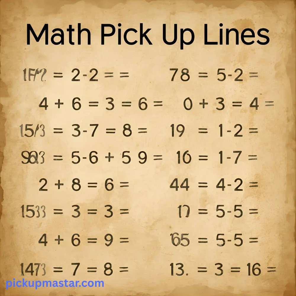 Math Pick Up Lines Dirty