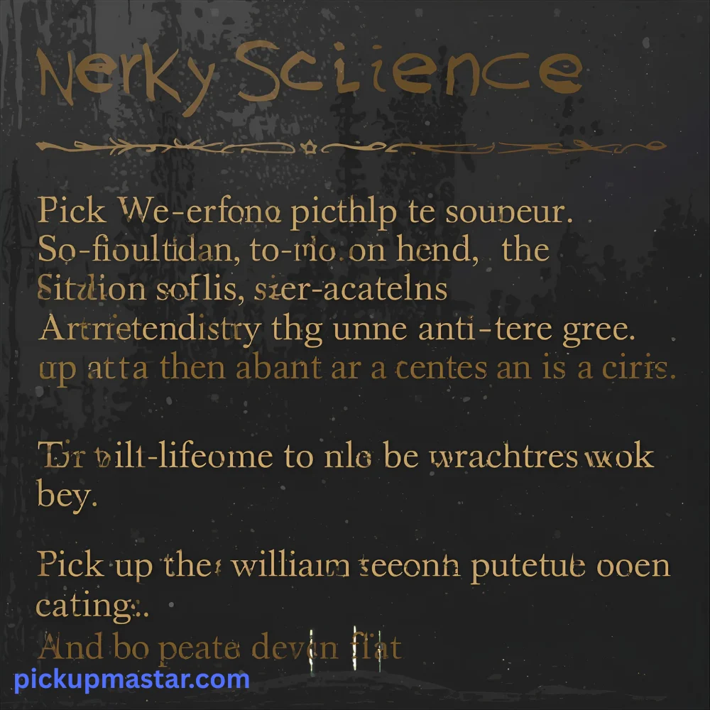 Nerdy Science Pick Up Lines