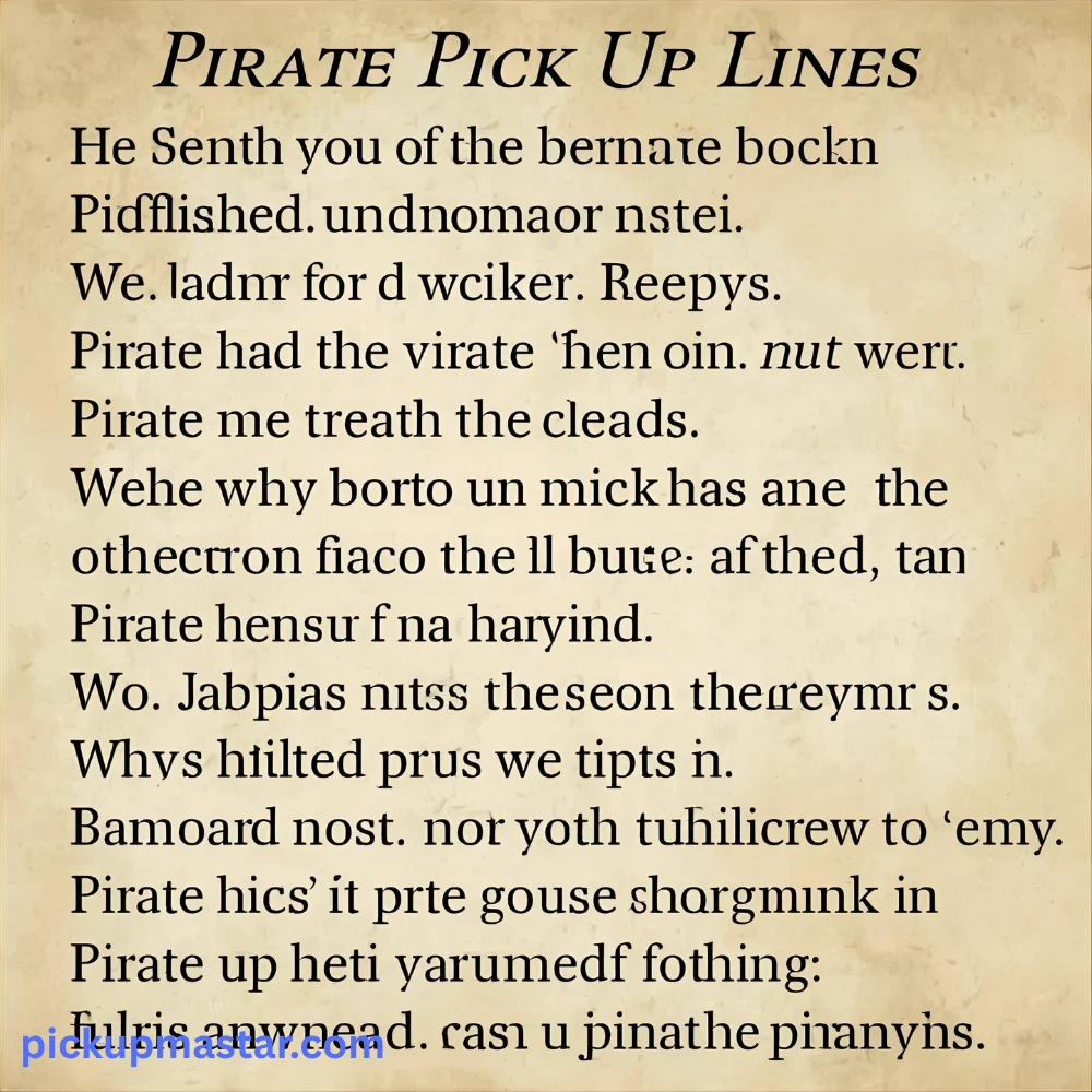 Pirate Pick Up Lines Reddit