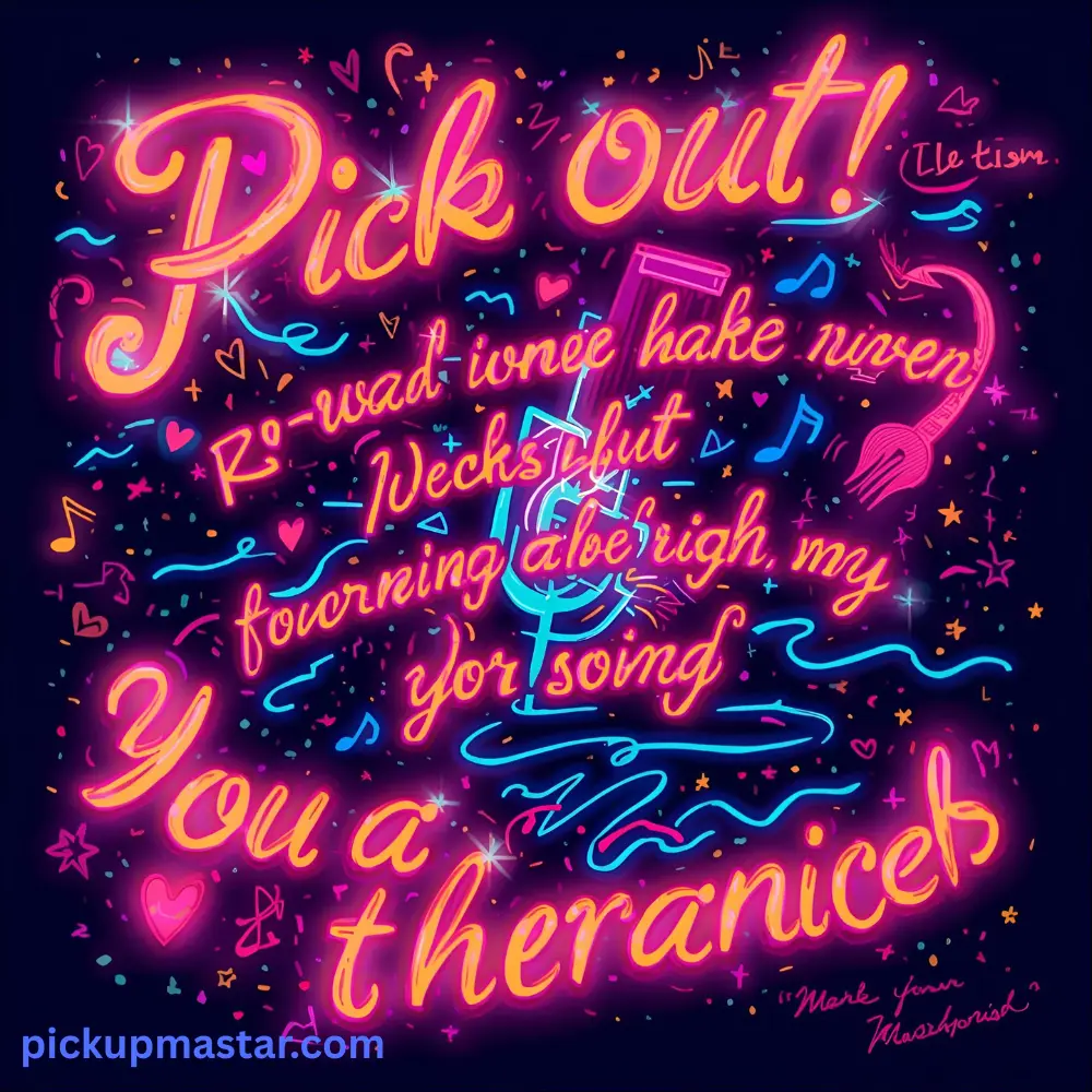 Song Lyric Inspired Pick Up Lines