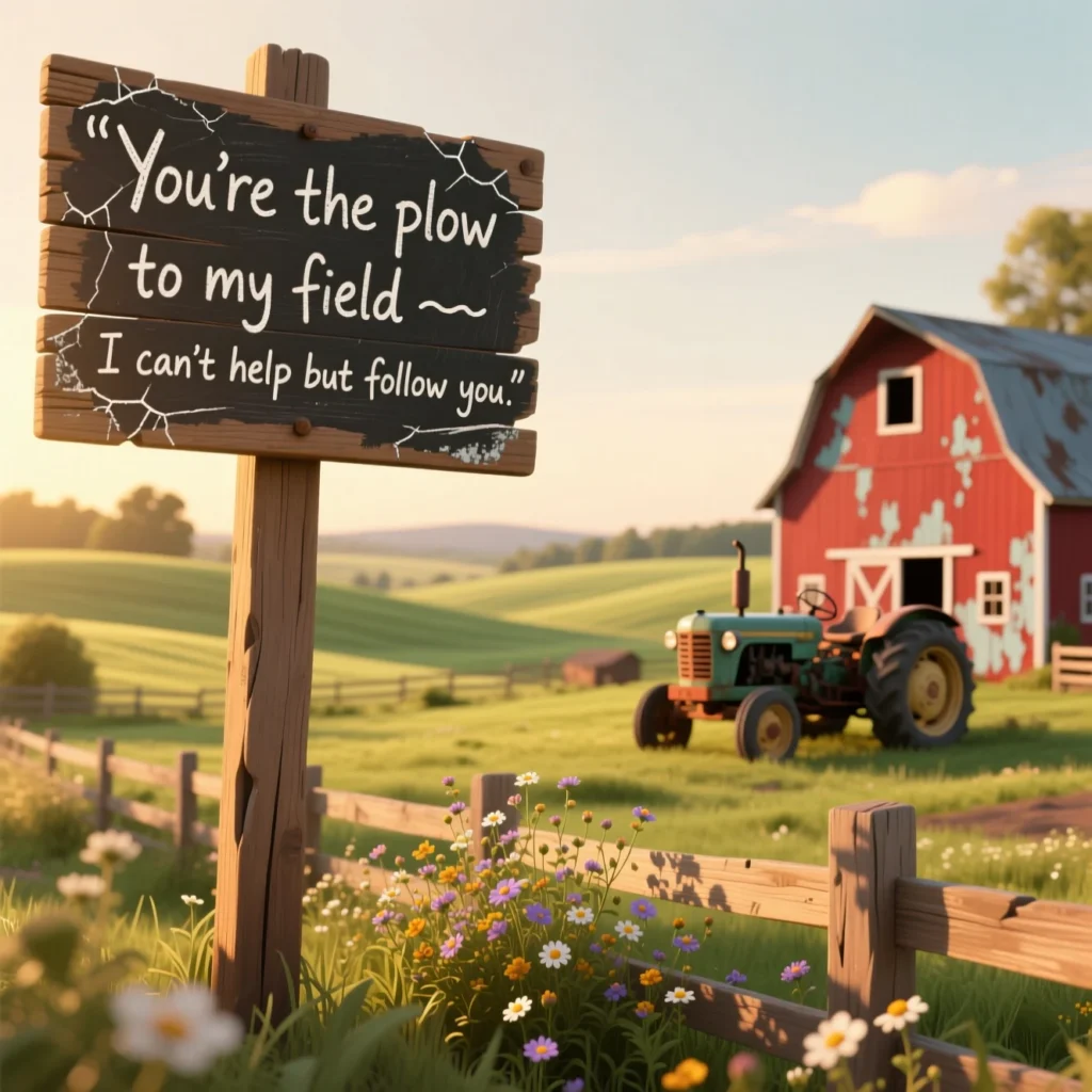Farm Pick Up Lines for Him