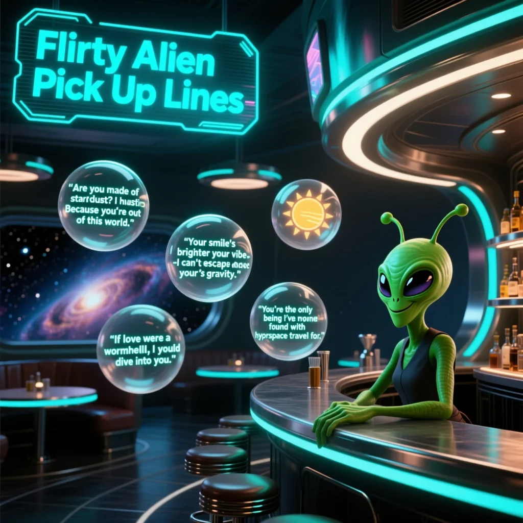 Flirty Alien Pick Up Lines