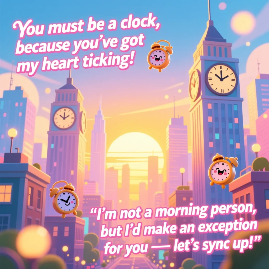 Funny Time Pick Up Lines