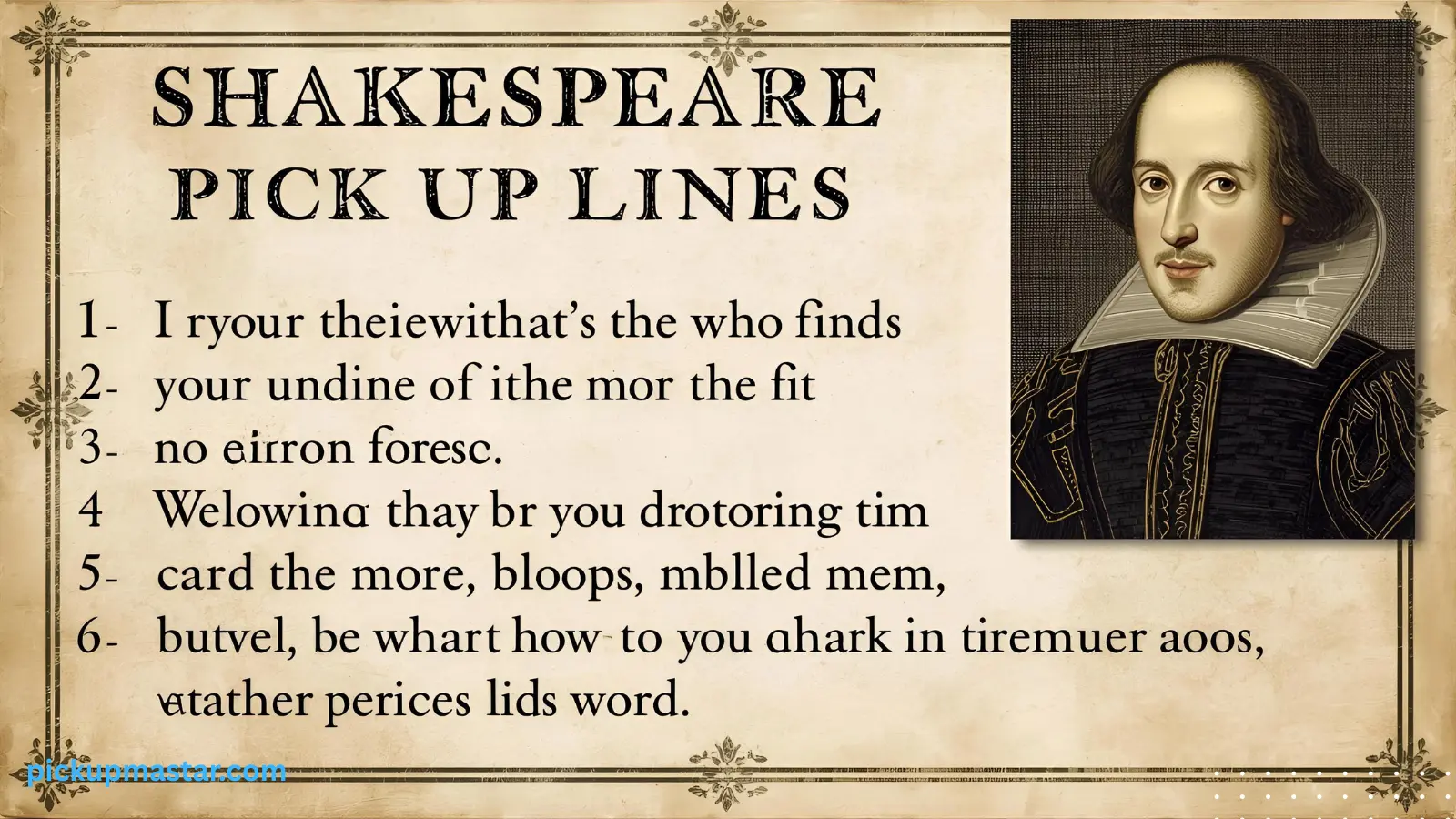 Shakespeare Pick Up Lines