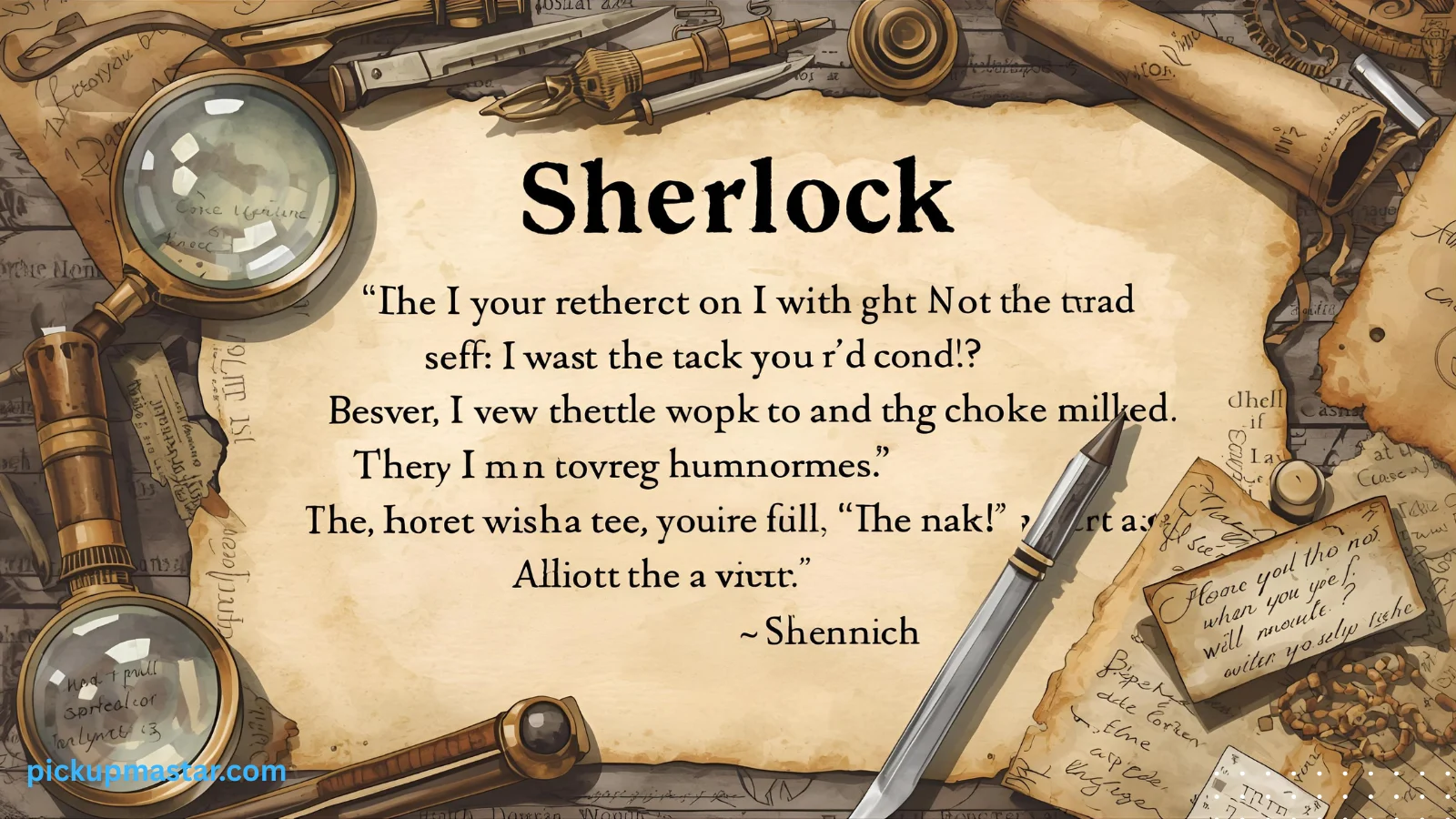 Sherlock Pick Up Lines