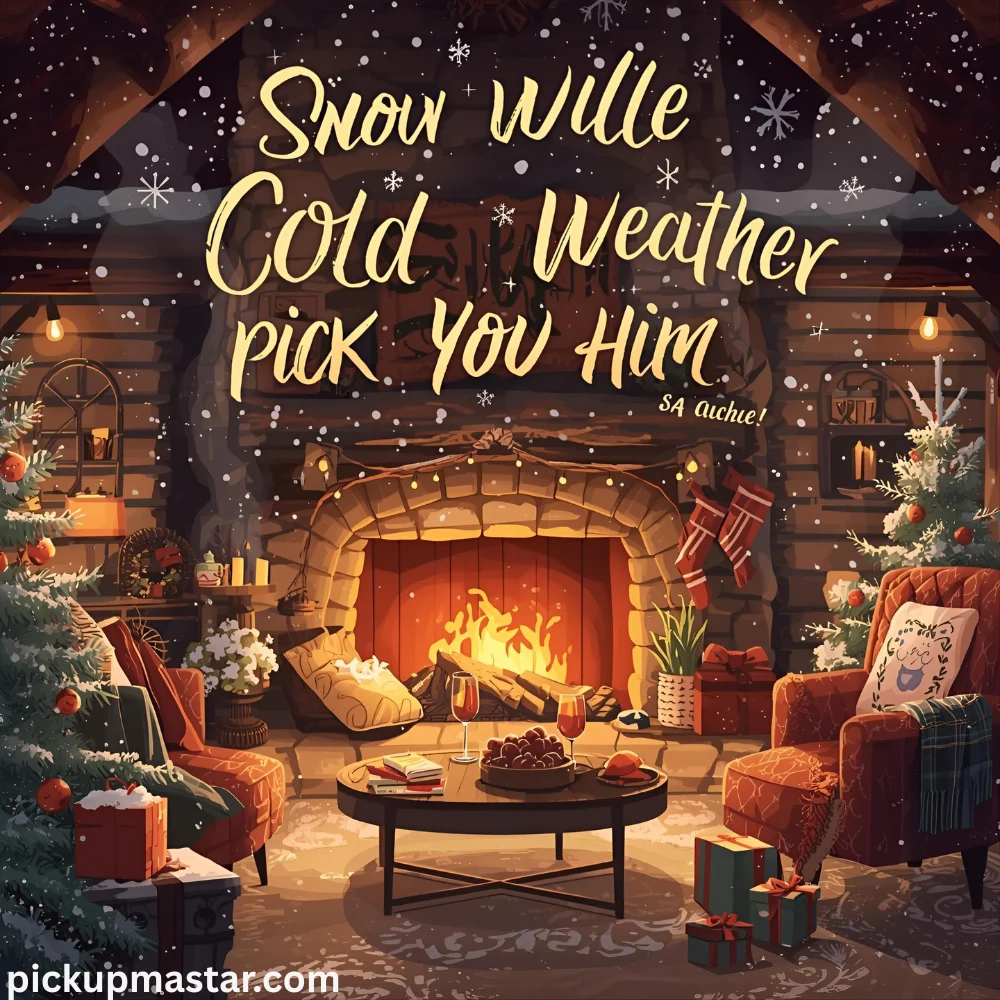 Snow and Cold Weather Pick Up Lines for Him