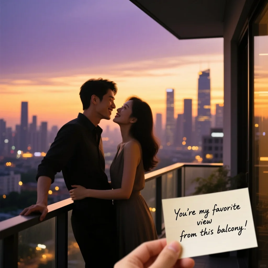 Balcony Pick Up Lines for Sky-High Romance